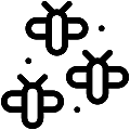 Bee Swarm Vector SVG Line Icon