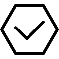 Honey Check Vector SVG Line Icon