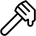 Honey Dipper 2 Vector SVG Line Icon