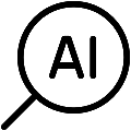 Search Ai Vector SVG Icon