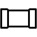 Pipe Straight Vector SVG Line Icon