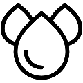 Water Drops Vector SVG Line Icon