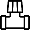 Water Valve Vector SVG Line Icon