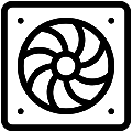 Computer Cooler Vector SVG Line Icon