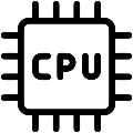 Cpu 2 Vector SVG Line Icon
