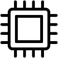 Cpu Vector SVG Line Icon