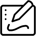 Drawing Tablet Vector SVG Line Icon