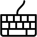 Keyboard Vector SVG Line Icon