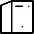 Pc Case Vector SVG Line Icon