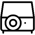 Projector Vector SVG Line Icon