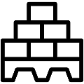 Construction Materials Vector SVG Line Icon