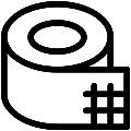 Drywall Mesh Tape Vector SVG Line Icon