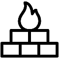 Firebrick Vector SVG Line Icon