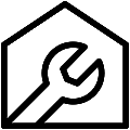 House Repair Vector SVG Line Icon