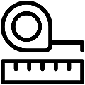 Measurement Vector SVG Line Icon