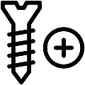 Phillips Screw Vector SVG Line Icon