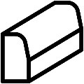 Road Curb Vector SVG Line Icon