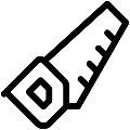 Saw Vector SVG Line Icon