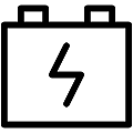 Accumulator 2 Vector SVG Line Icon