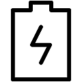 Battery Vector SVG Line Icon