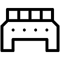 Din Rail Busbar Vector SVG Line Icon