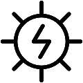Electricity Light Vector SVG Line Icon