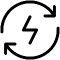Energy Recovery Vector SVG Line Icon