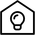 Home Lamp Vector SVG Line Icon