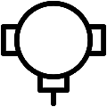Junction Box 4 Vector SVG Line Icon