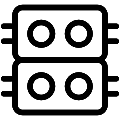 Led Backlight Module 2 Vector SVG Line Icon