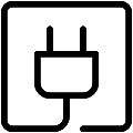 Plug 2 Vector SVG Line Icon