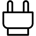 Plug 3 Vector SVG Line Icon