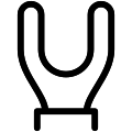 Spade Terminal Vector SVG Line Icon