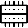 Terminal Block Vector SVG Line Icon