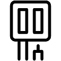 Wire Connector Vector SVG Line Icon