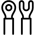 Wire Connectors Vector SVG Line Icon