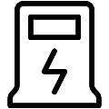 Charging Station Vector SVG Line Icon