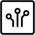 Electronics Square Vector SVG Line Icon