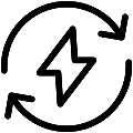Energy Cycle Vector SVG Line Icon