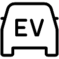 Ev Electric Vehicle Vector SVG Line Icon
