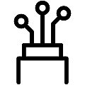 Fiber Optic Cable Vector SVG Line Icon