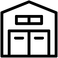 Barn Shed Vector SVG Line Icon