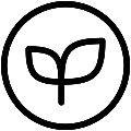 Eco Plant Circle Vector SVG Line Icon