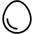 Egg Vector SVG Line Icon