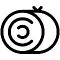 Hay Bale Vector SVG Line Icon