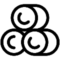 Hay Bales Vector SVG Line Icon
