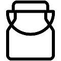Milk Can Vector SVG Line Icon