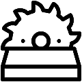 Sawmill Vector SVG Line Icon