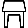 Stool Vector SVG Line Icon