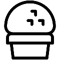 Boxwood Pot Vector SVG Line Icon
